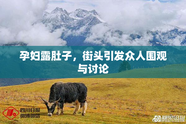 孕妇露肚子，街头引发众人围观与讨论
