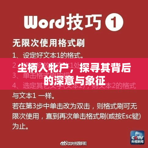 尘柄入牝户，探寻其背后的深意与象征