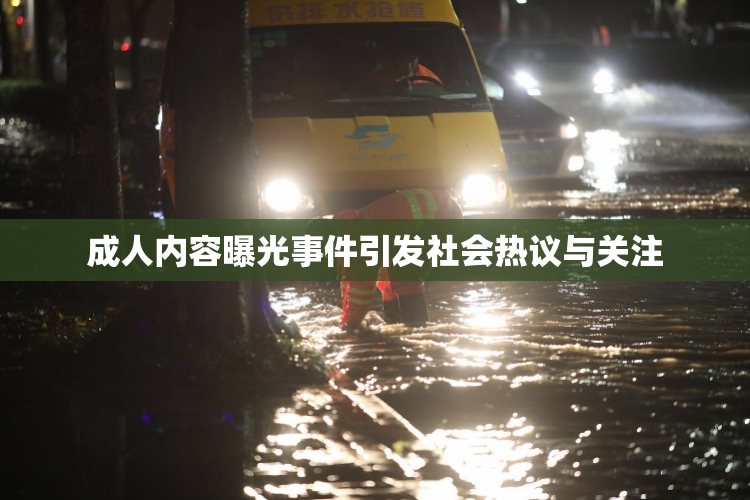 成人内容曝光事件引发社会热议与关注