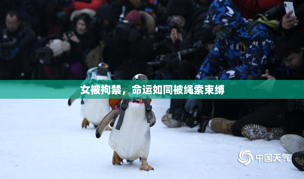 女被拘禁，命运如同被绳索束缚