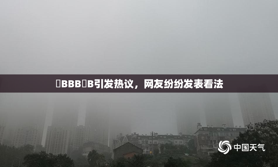嫰BBB槡B引发热议，网友纷纷发表看法