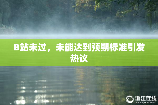 B站未过，未能达到预期标准引发热议