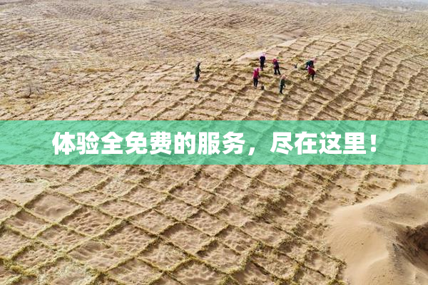 体验全免费的服务，尽在这里！