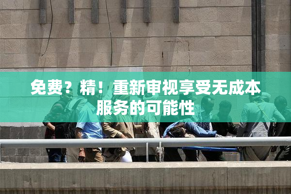 免费？精！重新审视享受无成本服务的可能性