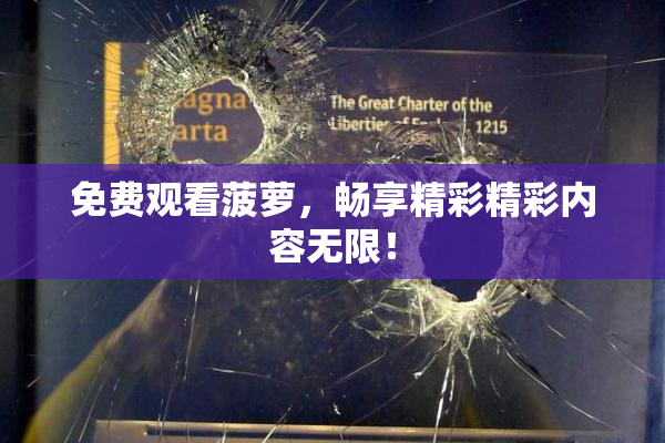 免费观看菠萝，畅享精彩精彩内容无限！