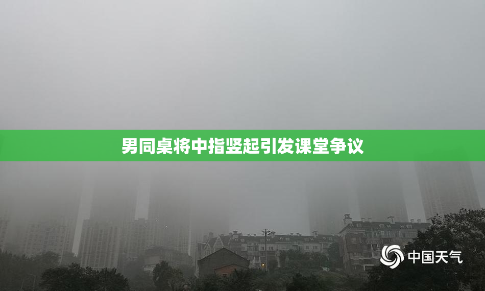 男同桌将中指竖起引发课堂争议