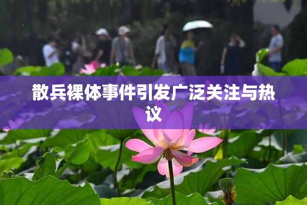 散兵裸体事件引发广泛关注与热议