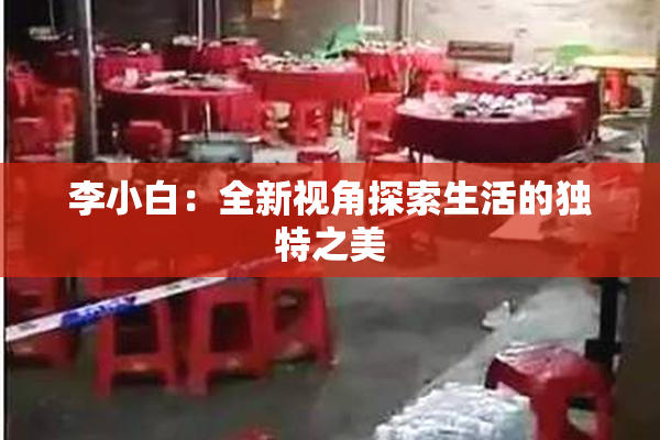 李小白：全新视角探索生活的独特之美
