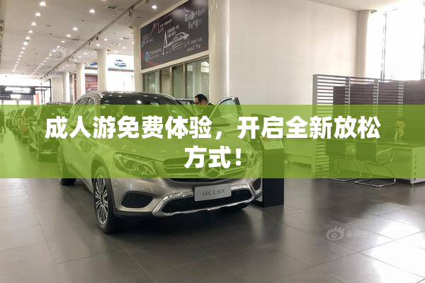 成人游免费体验，开启全新放松方式！