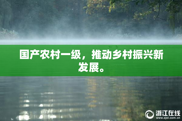 国产农村一级，推动乡村振兴新发展。