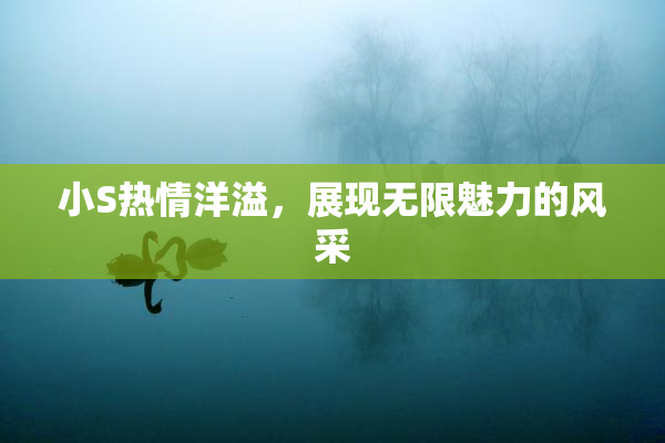 小S热情洋溢，展现无限魅力的风采