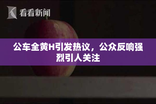 公车全黄H引发热议，公众反响强烈引人关注