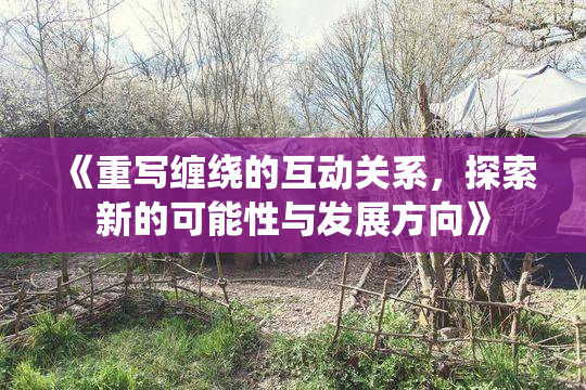 《重写缠绕的互动关系，探索新的可能性与发展方向》