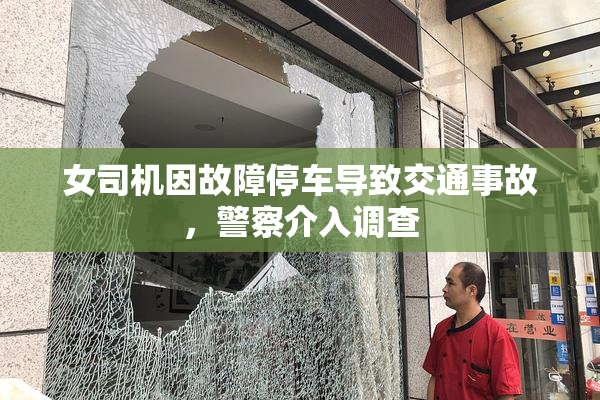 女司机因故障停车导致交通事故，警察介入调查