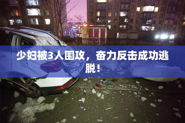 少妇被3人围攻，奋力反击成功逃脱！