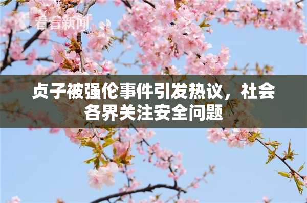 贞子被强伦事件引发热议，社会各界关注安全问题