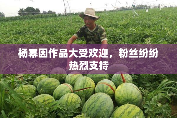 杨幂因作品大受欢迎，粉丝纷纷热烈支持