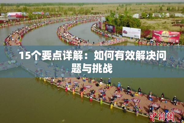 15个要点详解：如何有效解决问题与挑战