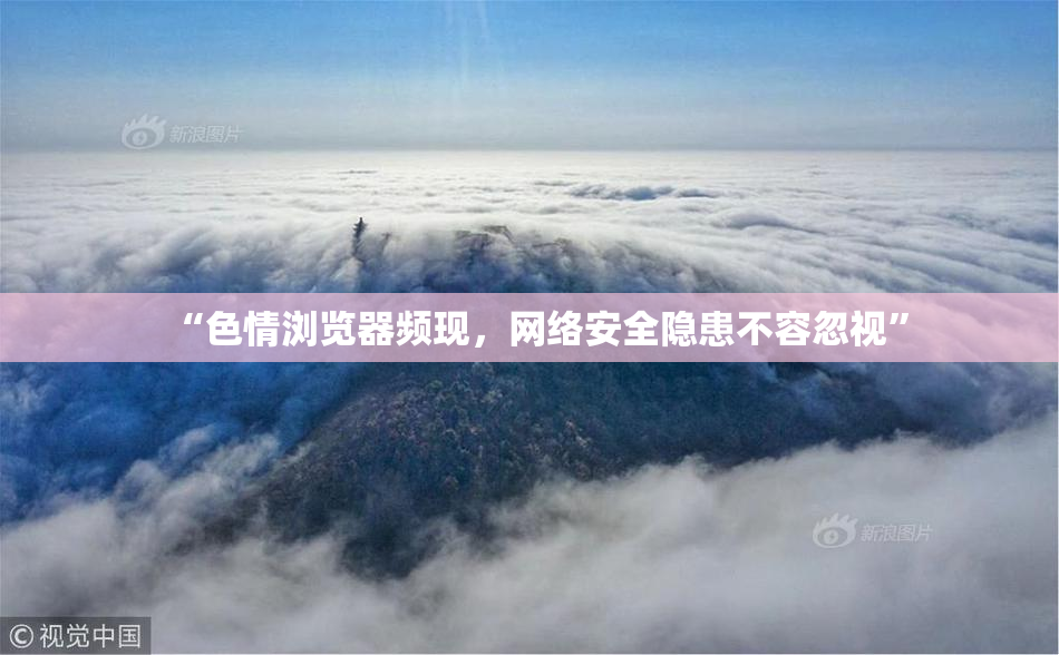 “色情浏览器频现，网络安全隐患不容忽视”
