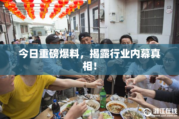 今日重磅爆料，揭露行业内幕真相！