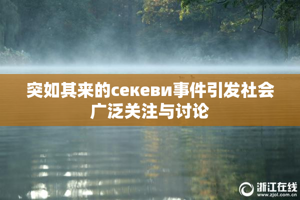 突如其来的ceкеви事件引发社会广泛关注与讨论