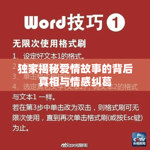 独家揭秘爱情故事的背后真相与情感纠葛