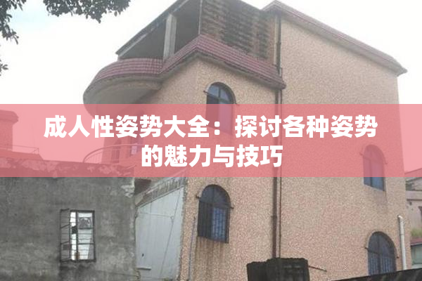 成人性姿势大全：探讨各种姿势的魅力与技巧