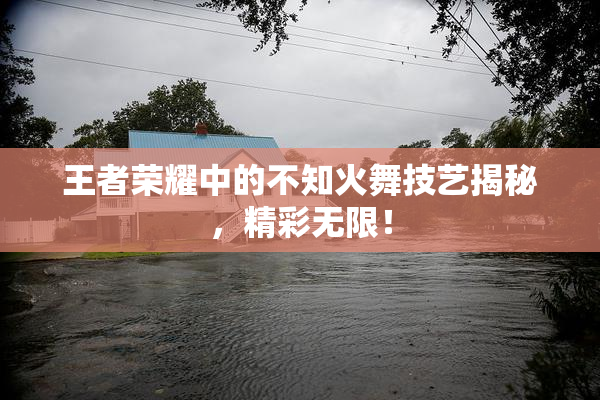 王者荣耀中的不知火舞技艺揭秘，精彩无限！