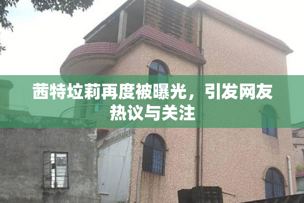 茜特垃莉再度被曝光，引发网友热议与关注