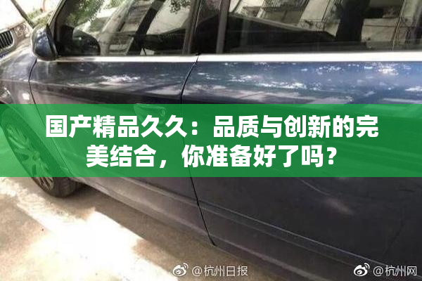 国产精品久久：品质与创新的完美结合，你准备好了吗？