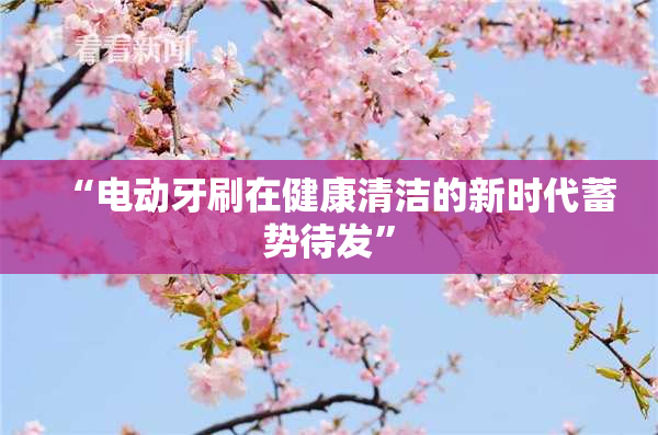 “电动牙刷在健康清洁的新时代蓄势待发”