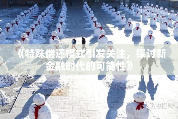 《特殊偿还模式引发关注，探讨新金融时代的可能性》