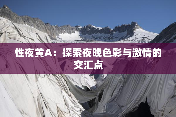性夜黄A：探索夜晚色彩与激情的交汇点