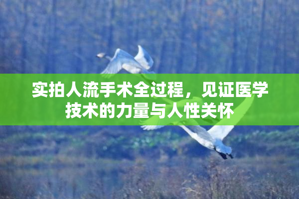 实拍人流手术全过程，见证医学技术的力量与人性关怀