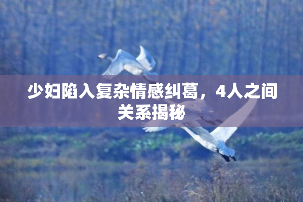 少妇陷入复杂情感纠葛，4人之间关系揭秘