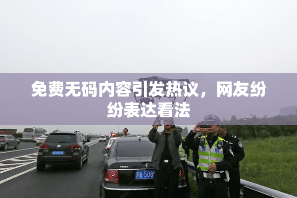 免费无码内容引发热议，网友纷纷表达看法