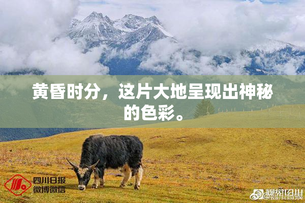 黄昏时分，这片大地呈现出神秘的色彩。