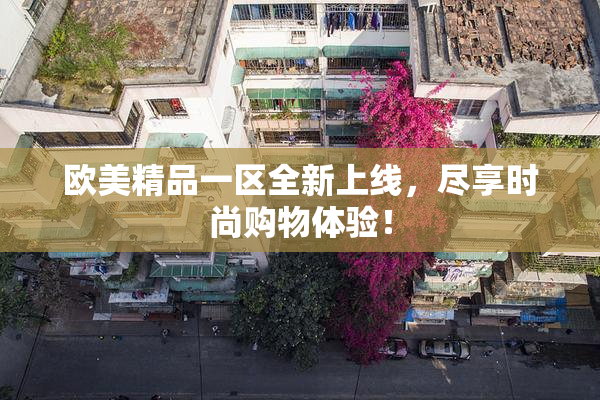 欧美精品一区全新上线，尽享时尚购物体验！
