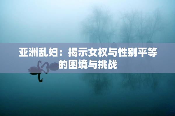 亚洲乱妇：揭示女权与性别平等的困境与挑战