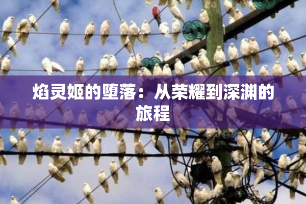 焰灵姬的堕落：从荣耀到深渊的旅程