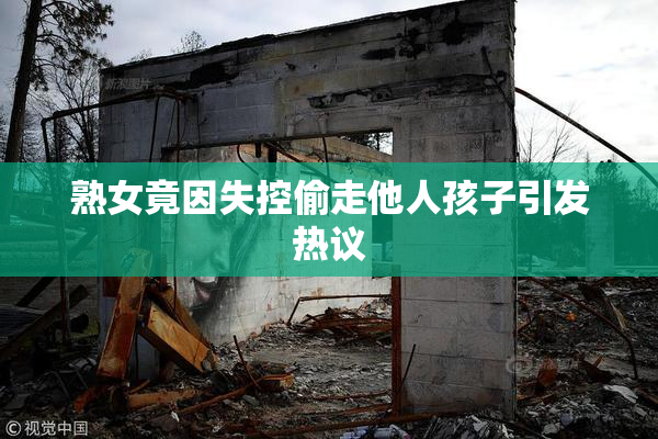 熟女竟因失控偷走他人孩子引发热议