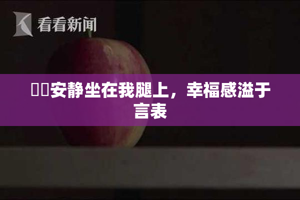 妺妺安静坐在我腿上，幸福感溢于言表