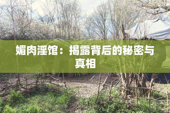 媚肉淫馆：揭露背后的秘密与真相