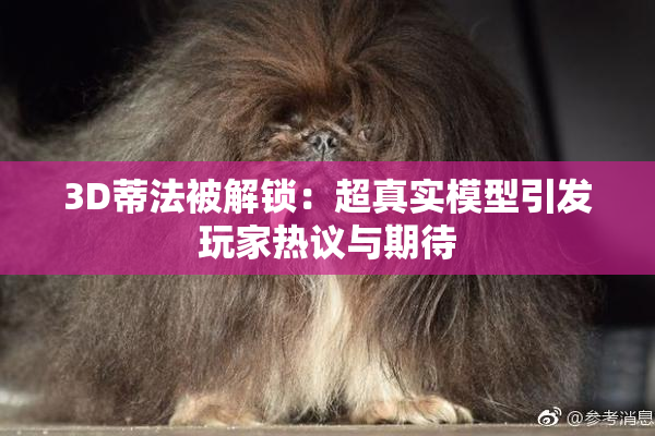 3D蒂法被解锁：超真实模型引发玩家热议与期待