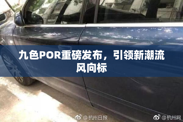 九色POR重磅发布，引领新潮流风向标