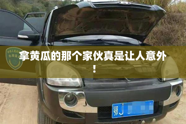 拿黄瓜的那个家伙真是让人意外！