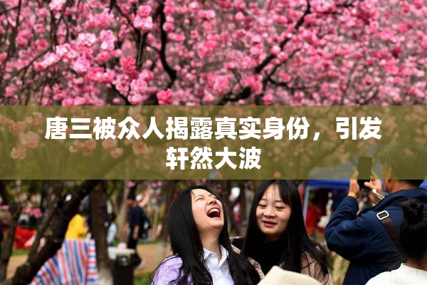 唐三被众人揭露真实身份，引发轩然大波