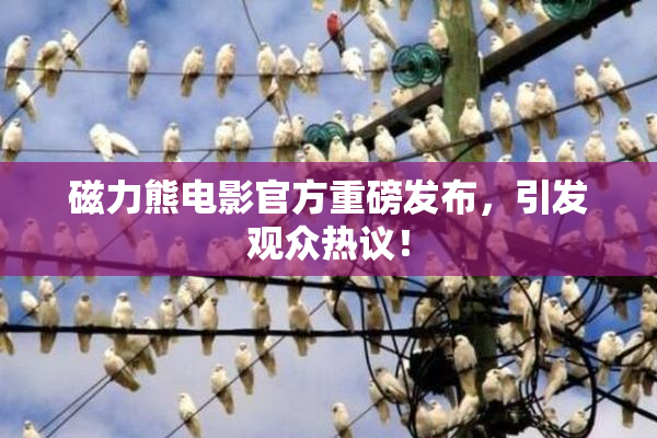 磁力熊电影官方重磅发布，引发观众热议！