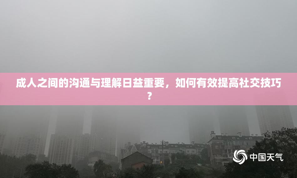 成人之间的沟通与理解日益重要，如何有效提高社交技巧？