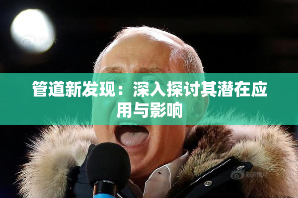 管道新发现：深入探讨其潜在应用与影响